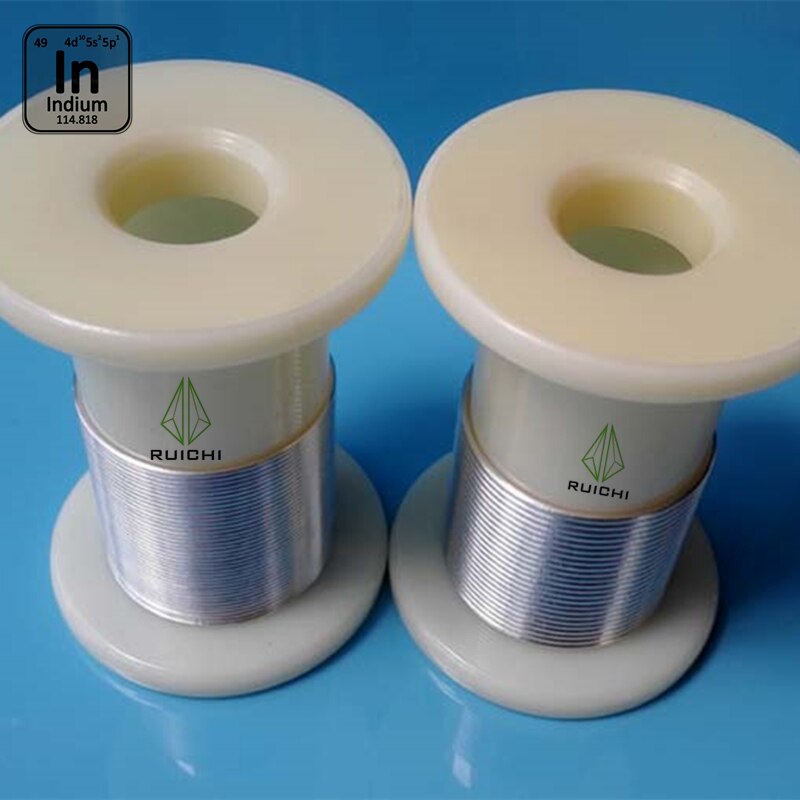 Indium Wire 1000g (700 meters) 0.5 mm dia 99.995% pure