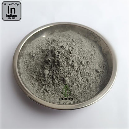 RUICHI 99.99% Purity -200mesh Element 49 Indium Metal Powder 1000g
