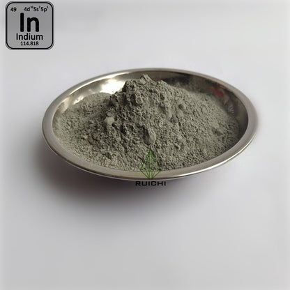 RUICHI 99.99% Purity -200mesh Element 49 Indium Metal Powder 1000g