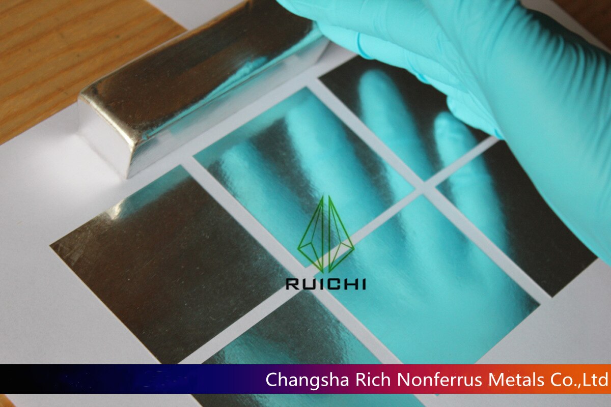 Indium Foil Various Custom Made Size 99.995% Pure Indium Metal Foil Sheet