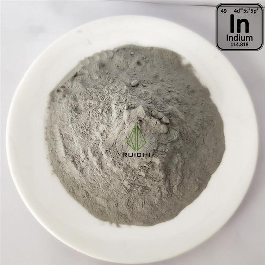Indiummetallpulver 1000 g, 99,99 % Reinheit, 1 kg Element 49