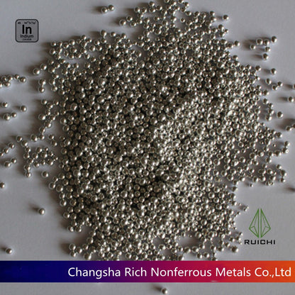 99.995% Purity 10g 20g 50g 100g 500g 1000g Indium Granule Indium Shot element 49 Indium Metal Ball