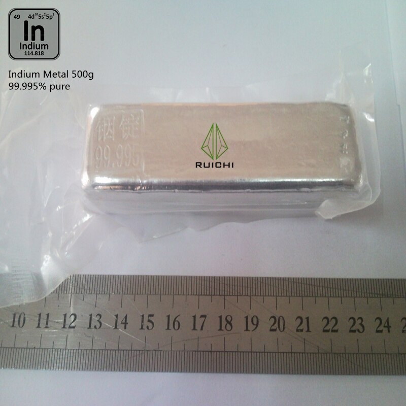 99,995 % Reinheit 5 g 10 g 20 g 50 g 100 g Indiummetall Element 49 Indiumbarren Indiumblock