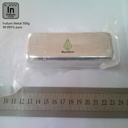 99,995 % Reinheit 5 g 10 g 20 g 50 g 100 g Indiummetall Element 49 Indiumbarren Indiumblock