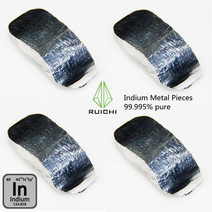 99,995 % Reinheit 5 g 10 g 20 g 50 g 100 g Indiummetall Element 49 Indiumbarren Indiumblock