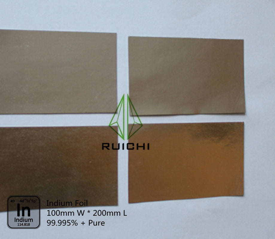 0,1 mm dickes Indiumfolien-Metallblech, 99,995 % rein