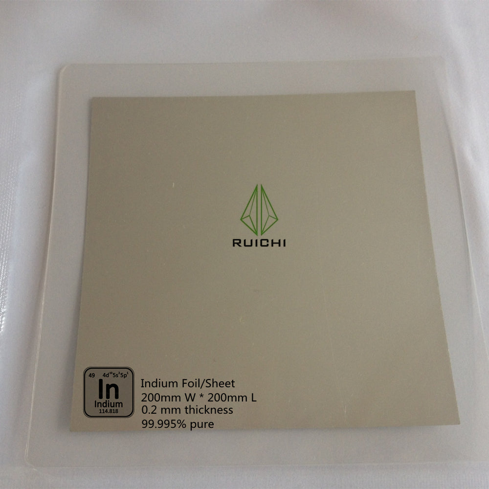 0,2 mm dickes Indiumfolien-Metallblech, 99,995 % rein