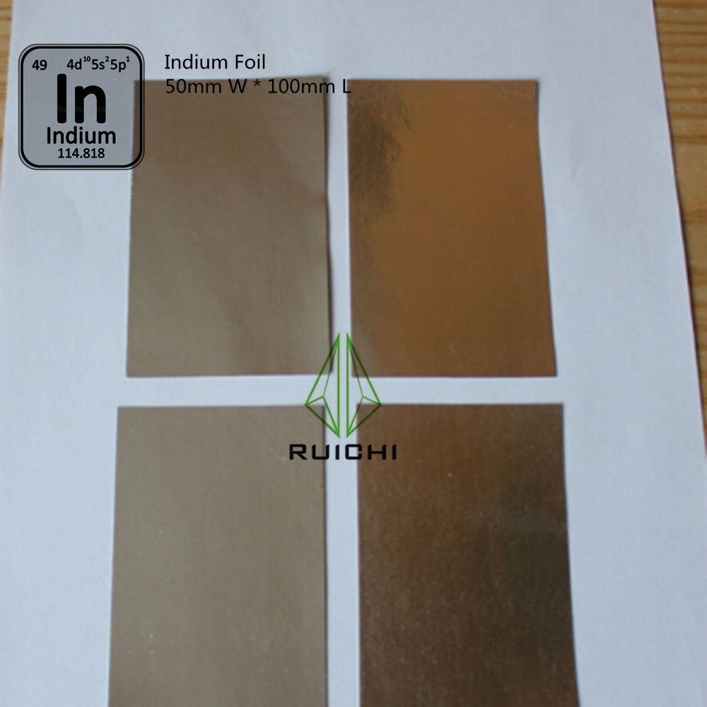 0,1 mm dickes Indiumfolien-Metallblech, 99,995 % rein