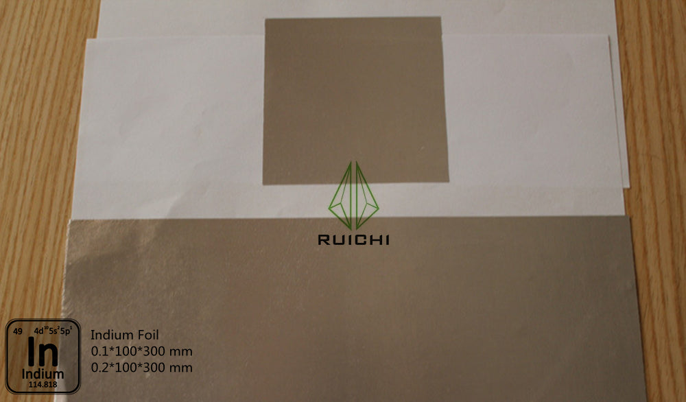 0,1 mm dickes Indiumfolien-Metallblech, 99,995 % rein